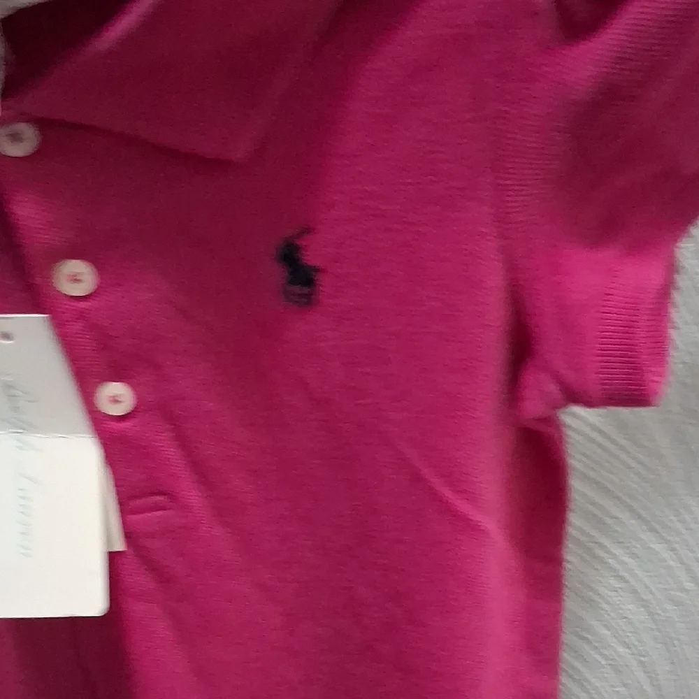 Polo by Ralph Lauren Fuchsia Kids Polo Dress - Picture 4 of 6